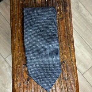 LAURANT‎ BENON Paris 100% silk tie Blue